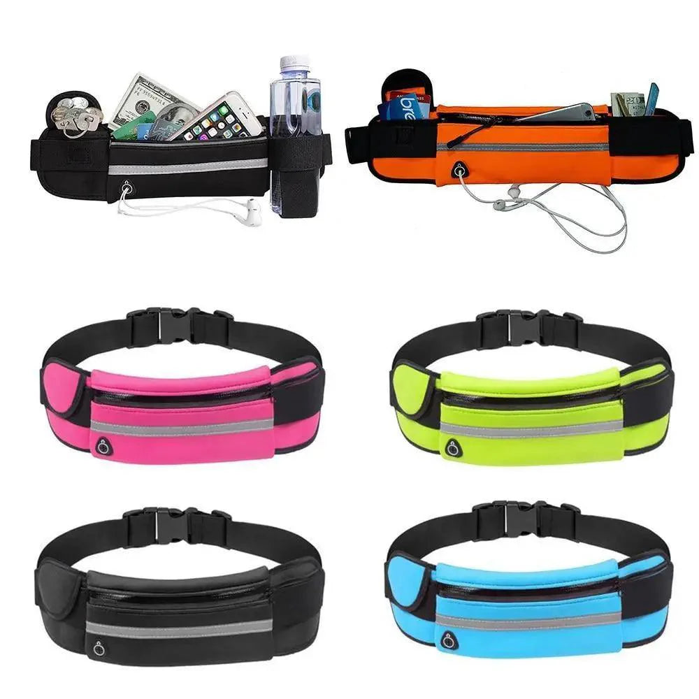 Unisex Lightweight Sport Pouch Classic Ultra-Thin Waterproof Mini Fanny Pack Unique Design Runners Jogging Pocket Belt