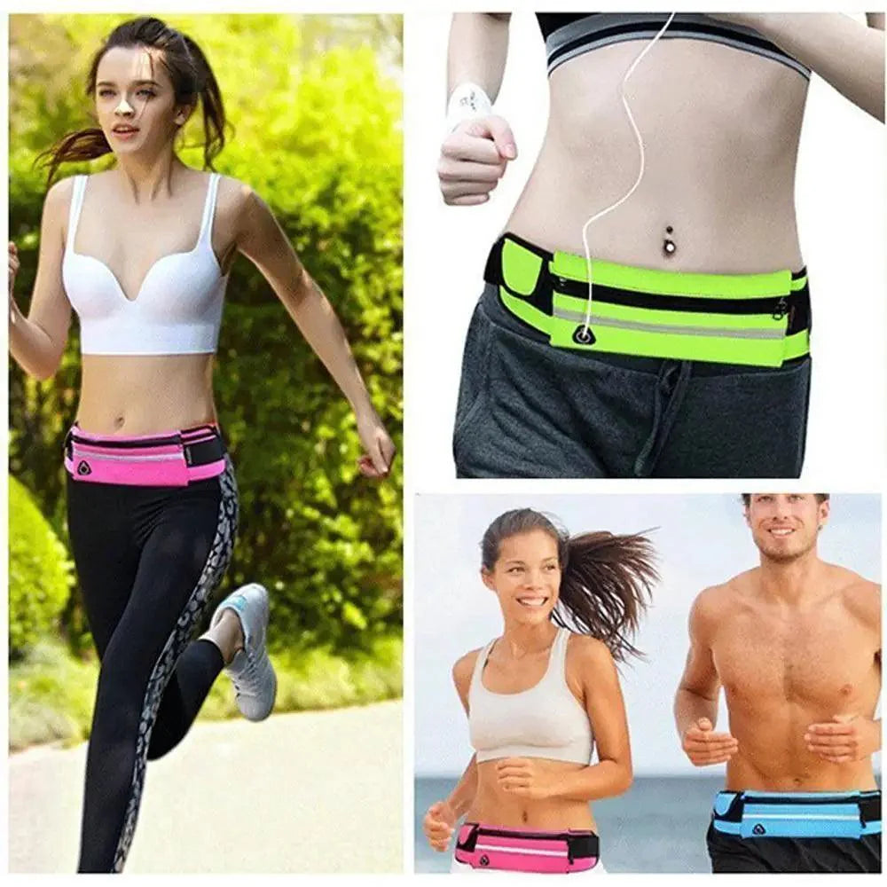 Unisex Lightweight Sport Pouch Classic Ultra-Thin Waterproof Mini Fanny Pack Unique Design Runners Jogging Pocket Belt
