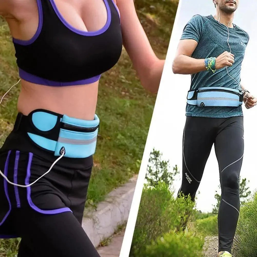 Unisex Lightweight Sport Pouch Classic Ultra-Thin Waterproof Mini Fanny Pack Unique Design Runners Jogging Pocket Belt
