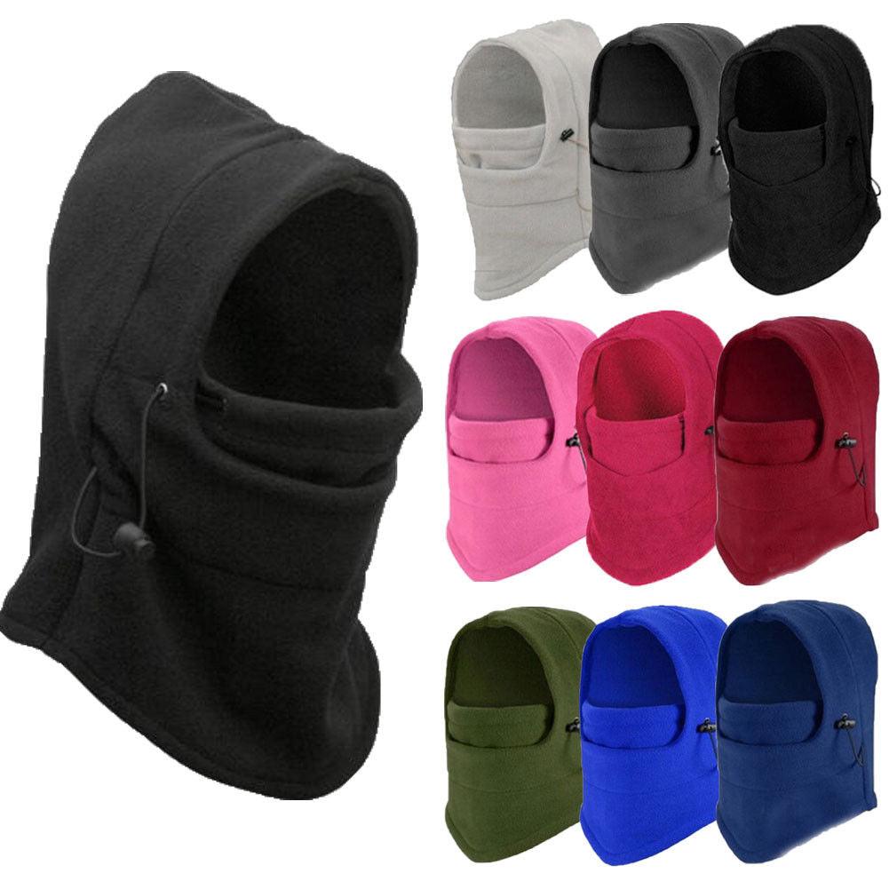 Unisex Polar Fleece Hood Hat Casual Beanie Ski Snow Cap Snood Scarf Warmer Thermal Neckerchief Drawstring Soft Balaclava Pullover Knitted Beanie for Adults Men Women Ski Caps New Balaclava Party Mask Hat Caps For Skiing Bicycle Cycling Outdoor Headwarmer