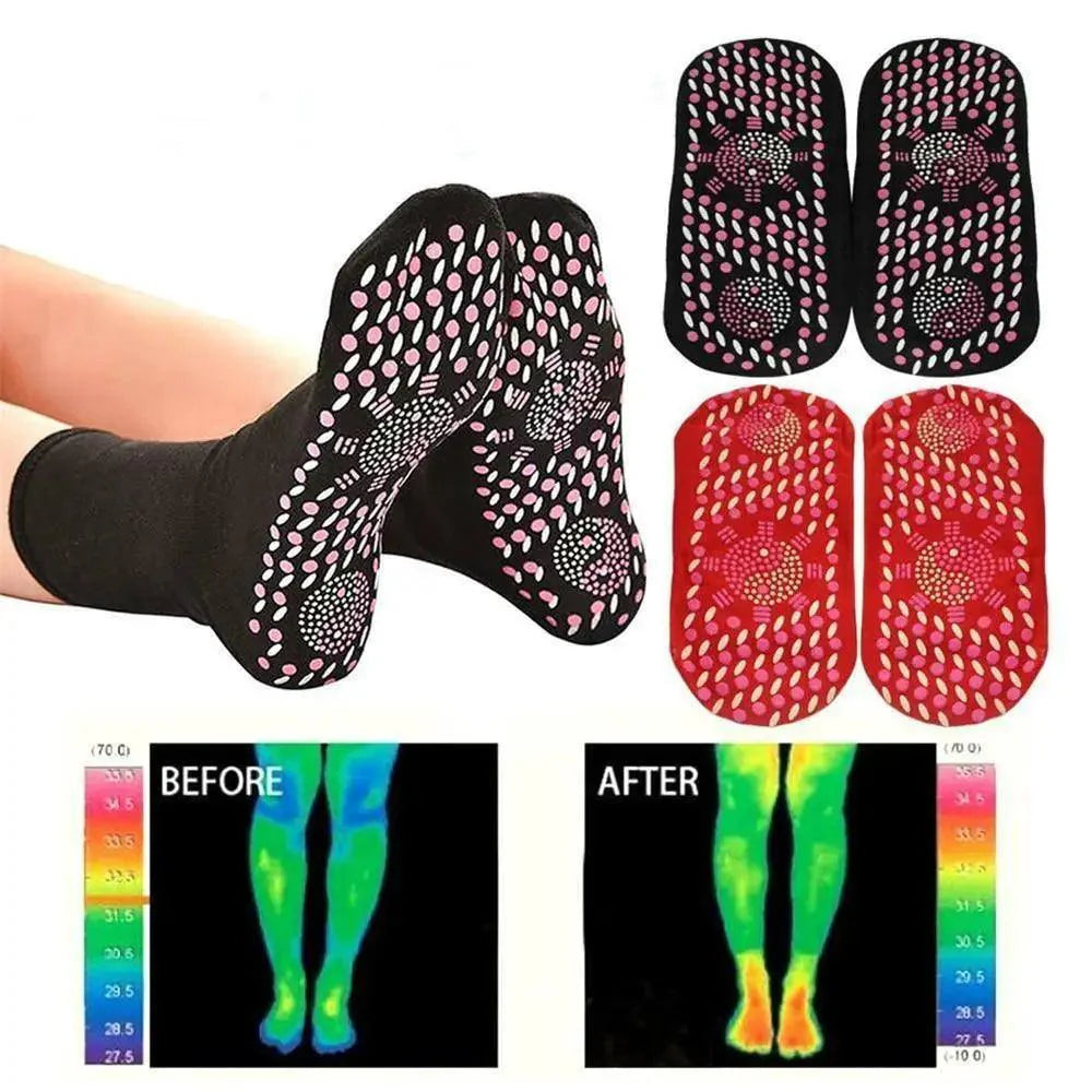 Unisex Self-heating Magnetic Socks Self-warming Comfortable Winter Warm Massage Soft Pain Relieve Socks