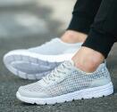 Unisex Summer Sneakers Breathable Casual Shoes Couple Fashion Lace Up Mens Mesh Flats Comfortable Walking Footwear Fashion New Lightweight Casual Sneakers