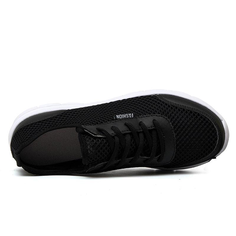Unisex Summer Sneakers Breathable Casual Shoes Couple Fashion Lace Up Mens Mesh Flats Comfortable Walking Footwear Fashion New Lightweight Casual Sneakers