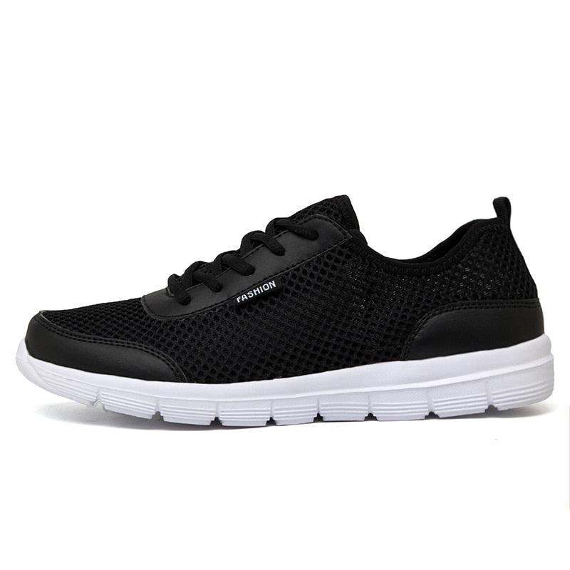 Unisex Summer Sneakers Breathable Casual Shoes Couple Fashion Lace Up Mens Mesh Flats Comfortable Walking Footwear Fashion New Lightweight Casual Sneakers