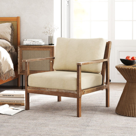 Modern Accent Chair & Tempered Glass Oval Side Coffee Table Set