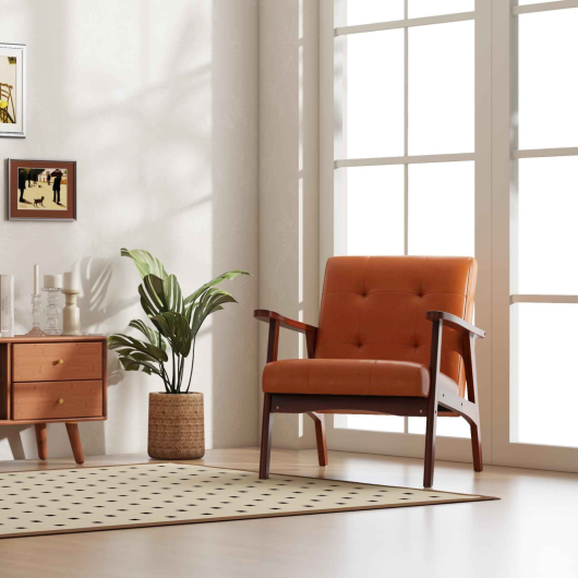 Living Room Bundle: TV Stand Storage Cabinet and Accent Chair