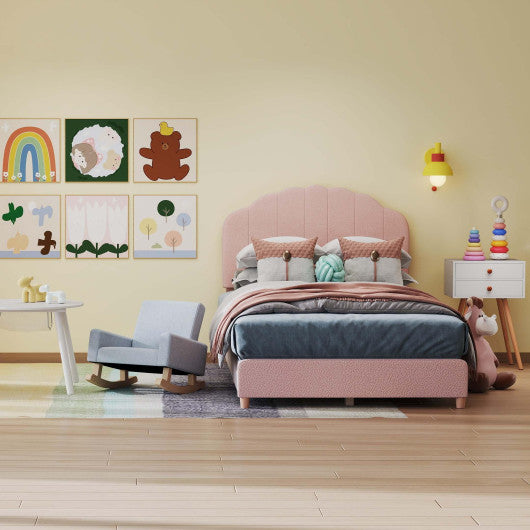 Children ™s Room Furniture Bundle: Twin Pink Bed Blue & Pink Rocking Chairs Storage End Table
