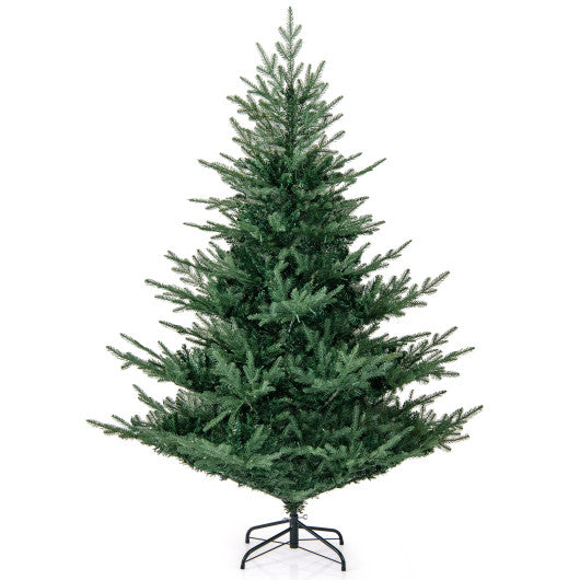 Artificial Christmas Tree with Branch Tips and Warm White LED Lights-6 Feet