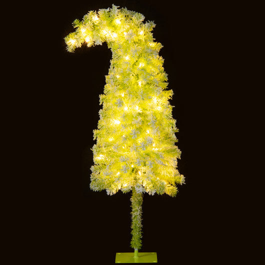 5/6/7 FT Whimsical Christmas Tree with Bendable Top and 216/290/366 Branch-5 FT