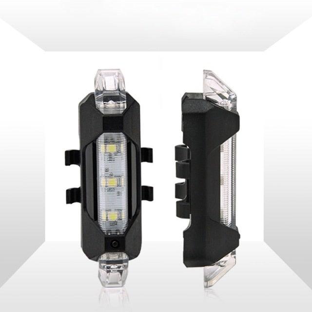 USB Rechargeable 3 Mode Bicycle Front Light Lamp Bike Headlight Cycling LED Powerful Bicycle Front Headlight Waterproof Bike Headlight End Tail Light Set 300 Lumen