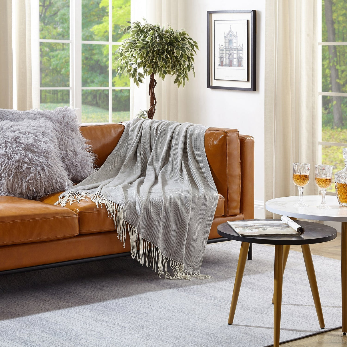 Aliana Faux Cashmere Throw