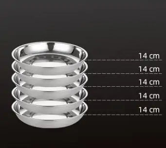 Stainless Steel Tableware Dinner Plate