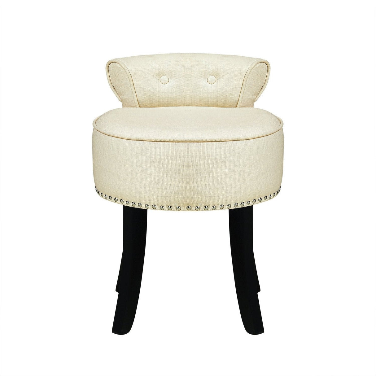 Taylor Linen Vanity Stool