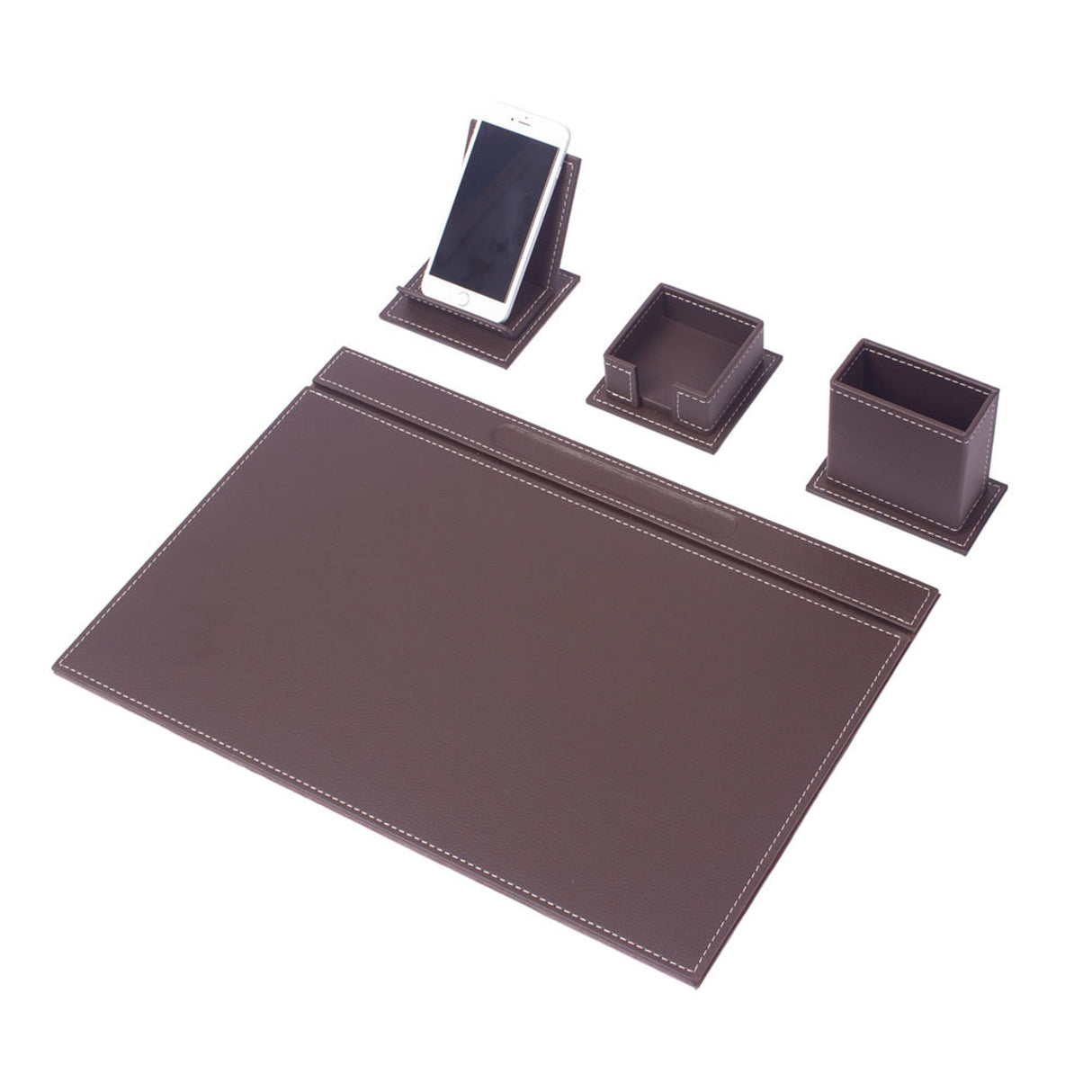 MOOG Luxury Desk Set-4 Accessories- White - 4 PCS