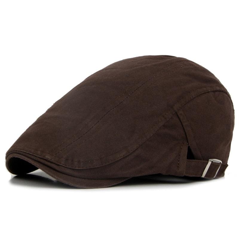 Vintage Men Beret Hats Classic Simple Winter Warm Caps Cotton Comfortable Autumn Beret Flat Hat Quality Durable Retro Men's Hat Unique Berets For Men Retro Cap