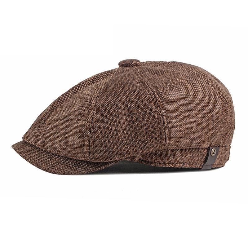 Vintage Men Beret Hats Classic Simple Winter Warm Caps Cotton Comfortable Autumn Beret Flat Hat Quality Durable Retro Men's Hat Unique Berets For Men Retro Cap