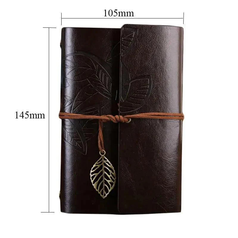Vintage PU Leather Diary Notebook Journal Retro Book Traveler Planners Office School Supplies