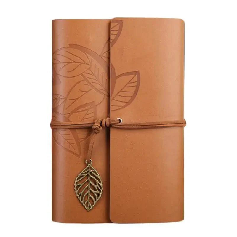 Vintage PU Leather Diary Notebook Journal Retro Book Traveler Planners Office School Supplies