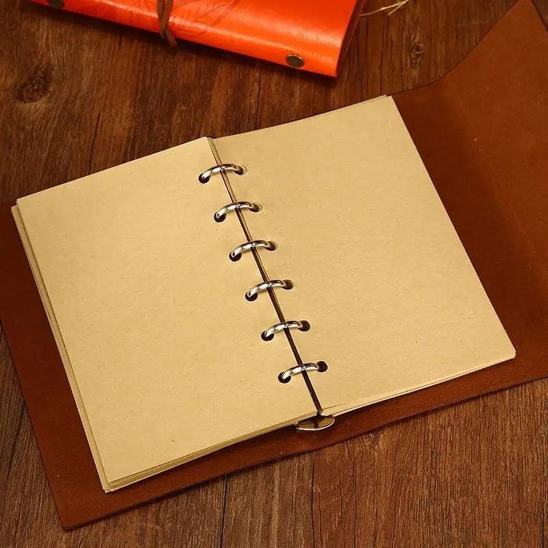 Vintage PU Leather Diary Notebook Journal Retro Book Traveler Planners Office School Supplies