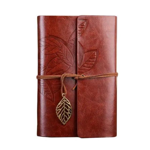 Vintage PU Leather Diary Notebook Journal Retro Book Traveler Planners Office School Supplies