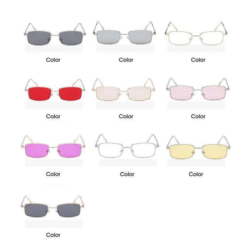 Vintage Slender Square Sunglasses Classic Small Frame New Square Shape Sunglasses For Men In High-quality Metal Frame Sunglasses For Men New Vintage Sunglasses