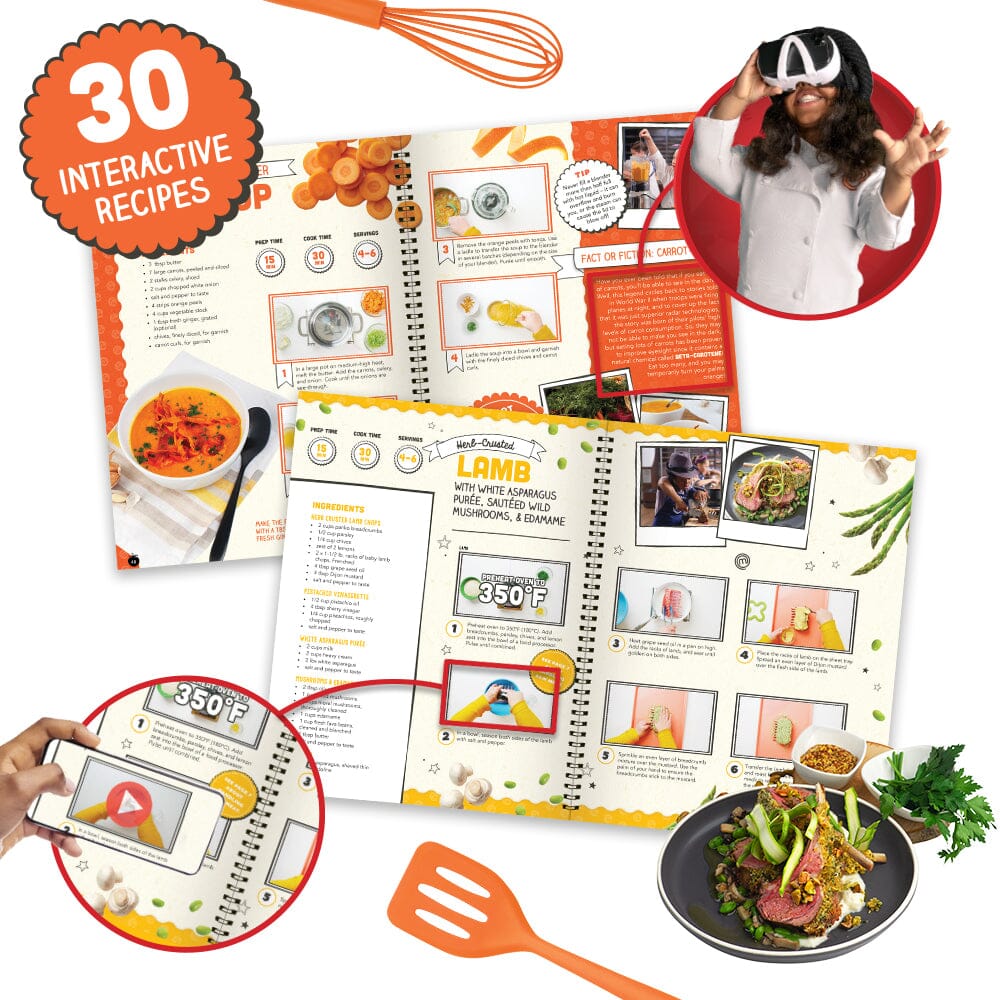 Virtual Reality Recipe Book & Cooking Set for Kids - VR MasterChef Junior