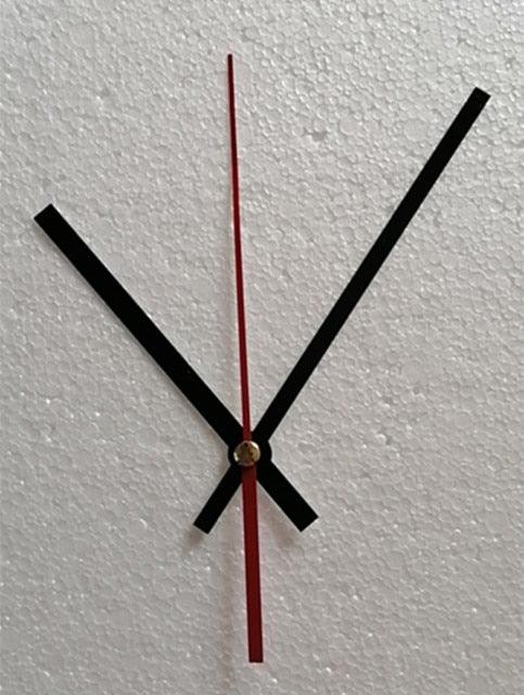 Wall Clock Pointer Clock Watch Kit Accessories 3D Clock Hands Wall Clock for Kitchen Office and Home Art Decor Quartz Clock Movement Mechanism Accessories Needle Pointer Large Wall Clocks Quartz