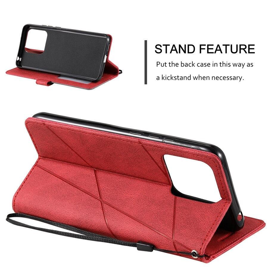 Wallet Flip Leather Case For Xiaomi Redmi 10 10A 10C 9 9A 9C 9T Note 11S 11 Pro 10S 10 Pro 9 Pro 8T 7 Poco X4 GT M4 Pro F4 11T Flip Wallet Case With Magnetic Closure Card Slots Wrist Strap Protective Case