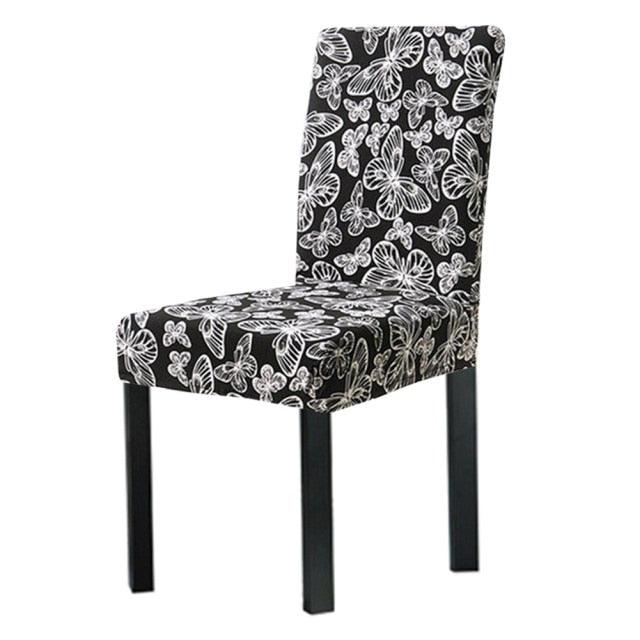 Washable Anti-dust Seat Slipcover Chair Cover Stretch Spandex Chair Covers Elastic Multifunctional Dining Furniture Seat Cover Home Decor For Dining Room Washable Spandex Kitchen Chair Covers for Dining Room Christmas Decoration
