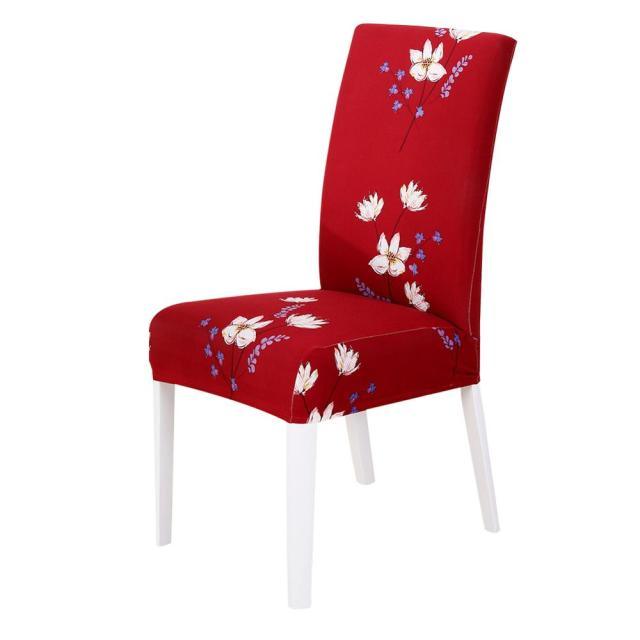 Washable Anti-dust Seat Slipcover Chair Cover Stretch Spandex Chair Covers Elastic Multifunctional Dining Furniture Seat Cover Home Decor For Dining Room Washable Spandex Kitchen Chair Covers for Dining Room Christmas Decoration