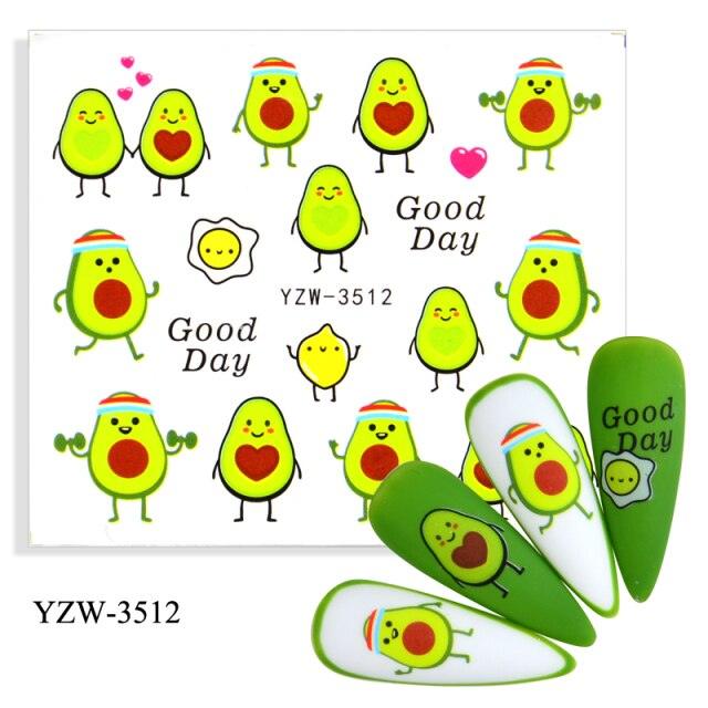 Water Decal Nail Art Decorations Nail Sticker Tattoo Full Cover Beauty Decals Manicure Supplies Accessories Women Kids Girls Manicure Decoration Nail Art Supplies 3D Self-Adhesive Nail Decals Designer Nail Stickers for Acrylic Nails