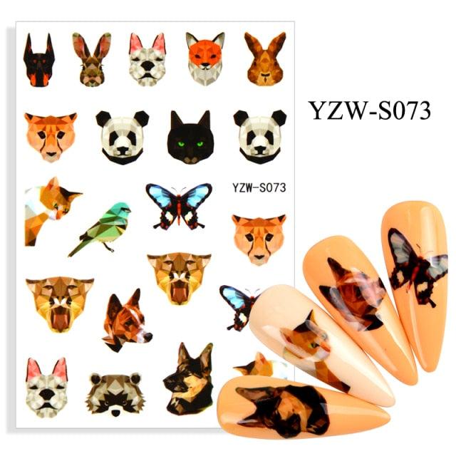 Water Decal Nail Art Decorations Nail Sticker Tattoo Full Cover Beauty Decals Manicure Supplies Accessories Women Kids Girls Manicure Decoration Nail Art Supplies 3D Self-Adhesive Nail Decals Designer Nail Stickers for Acrylic Nails