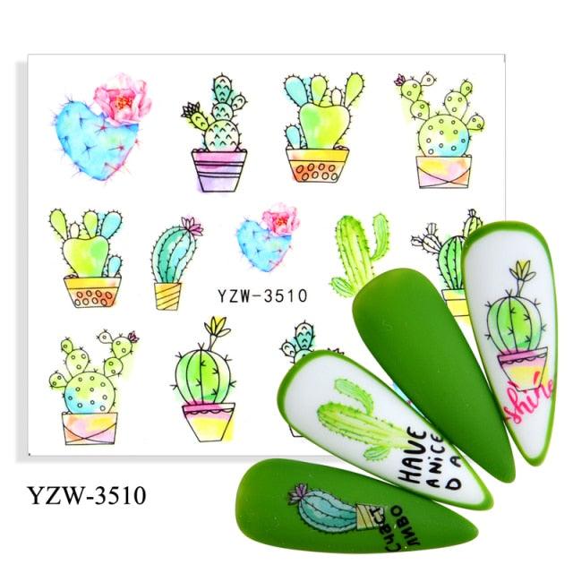 Water Decal Nail Art Decorations Nail Sticker Tattoo Full Cover Beauty Decals Manicure Supplies Accessories Women Kids Girls Manicure Decoration Nail Art Supplies 3D Self-Adhesive Nail Decals Designer Nail Stickers for Acrylic Nails