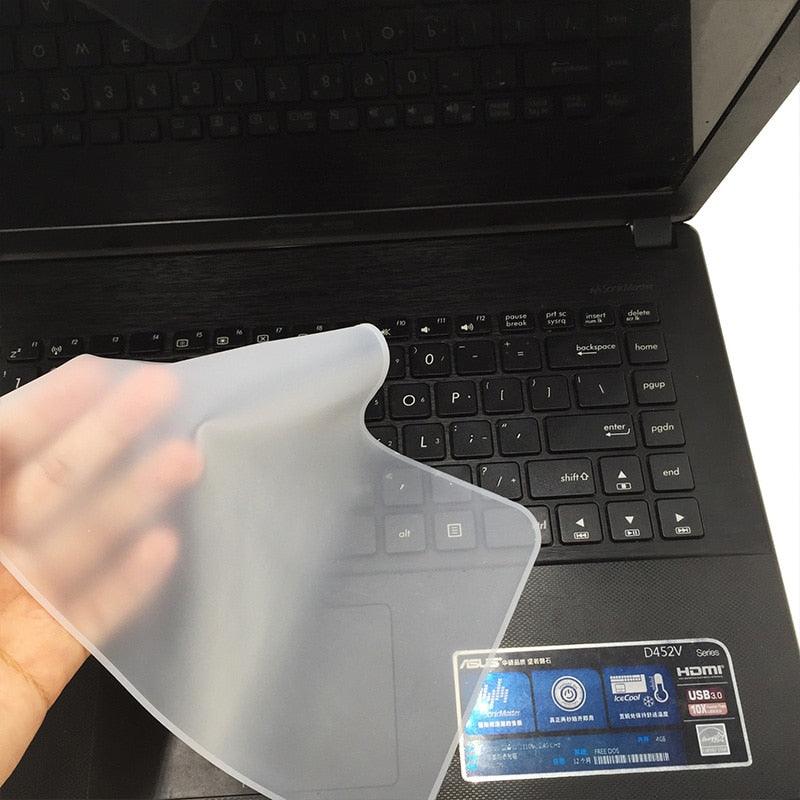 Waterproof Laptop Keyboard protective 10 11 12 13 14 15 17 inch Silicone Transparent Protective Film Keyboard Dustproof Film Gaming Laptop Keyboard Skin Protector For Gaming Lovers