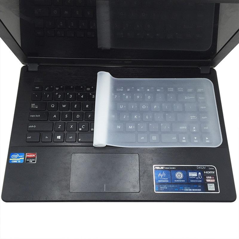 Waterproof Laptop Keyboard protective 10 11 12 13 14 15 17 inch Silicone Transparent Protective Film Keyboard Dustproof Film Gaming Laptop Keyboard Skin Protector For Gaming Lovers