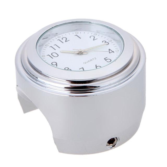 Waterproof Motorcycle Handlebar Mount Quartz Clock Motorcycle Handlebar Motorcycle Handlebar Clock Motorcycle Modification Handlebar Mount Waterproof Quartz Clock Watch Accessories Watch Aluminum Luminous Clock Moto Black Accessories