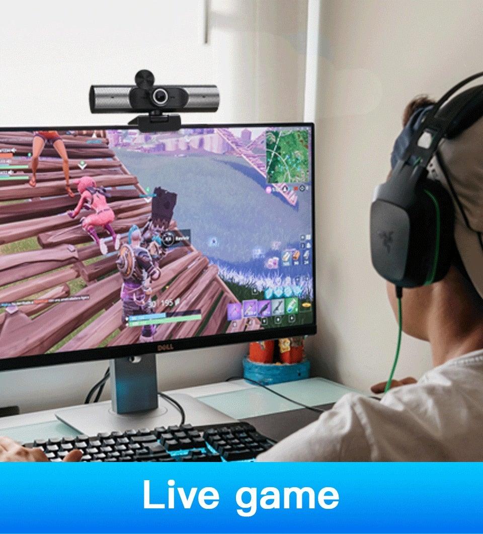 Webcam 1080P Full HD Autofocus Web Camera With Speaker Microphone USB Cam for PC Computer Laptop Video Calling Work Gaming 3D Noise Reduction