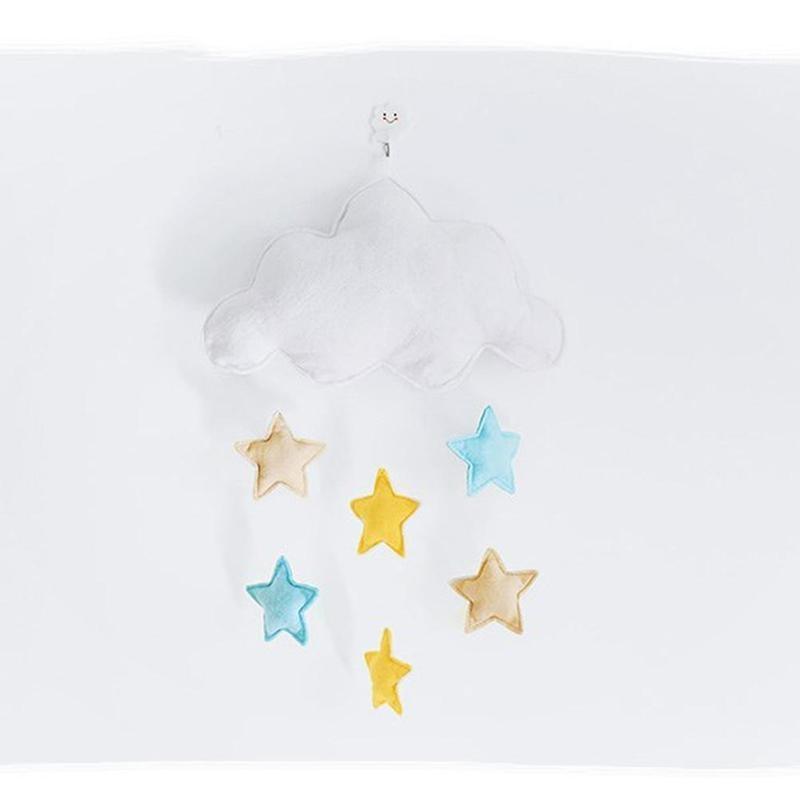 Wind Chimes Handmade Cloud Felt Love Pendant Baby Children Cloud Bed Bell Mobile Crib Jewelry Creative Pendant Bedroom Loving Ceiling Hanging Heart Decor Girls Wind Chime Nursery Decoration