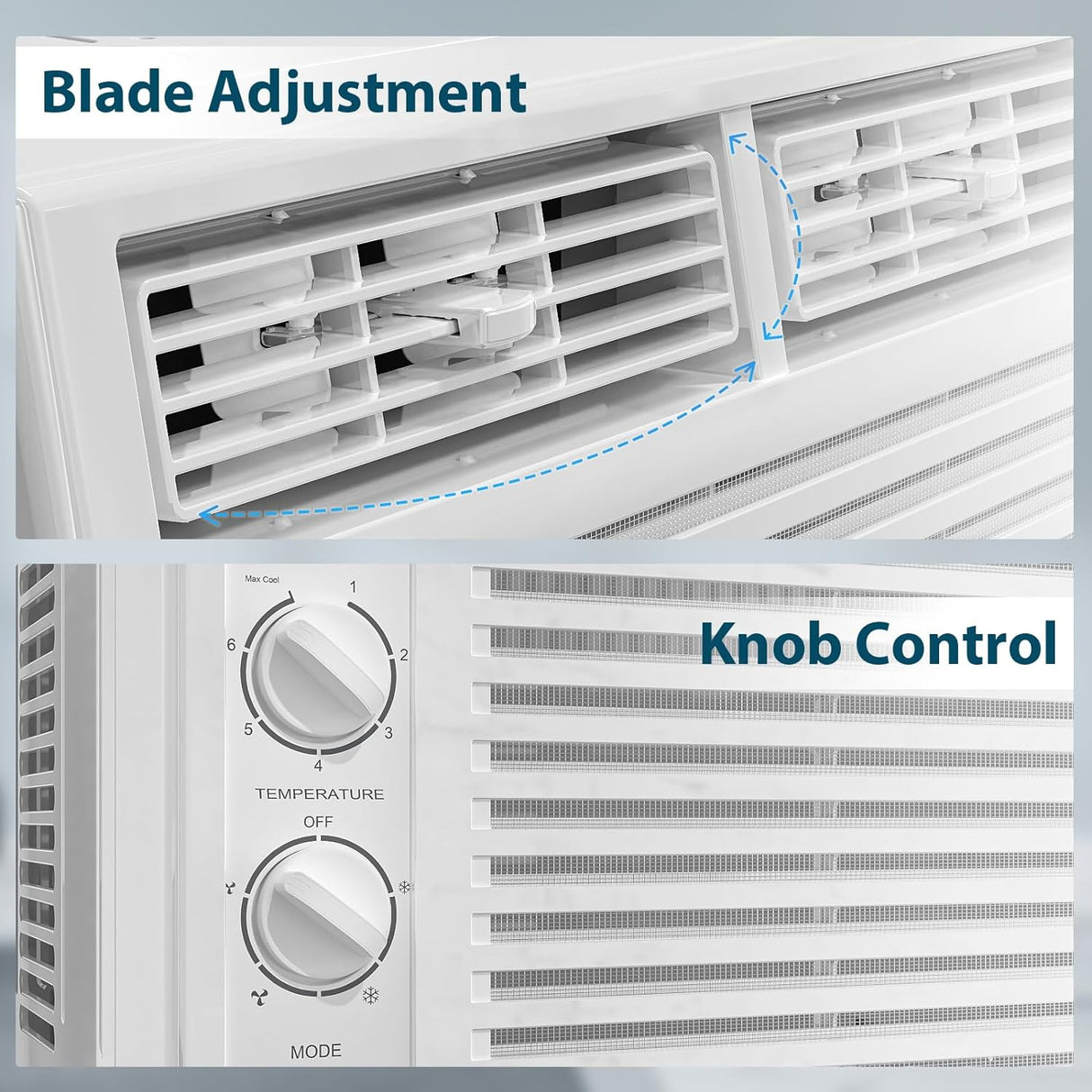Window Air Conditioner, 7 Temp Dial, Cools up to 150 Sq.Ft. A8501W