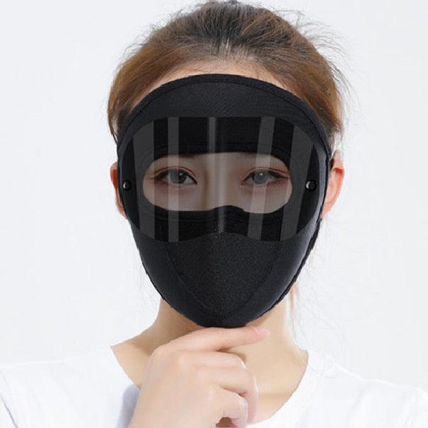 Windproof Anti Dust Face Mask Cycling Ski Breathable Masks Fleece Face Shield Hood Caps with HD Goggles Cycling Cap Balaclava Skating Hat Motorbike Biker Racing Breather Mask Tactical Airsoft Cap Scarf Mask Ski Hat Spring Summer For Men Women
