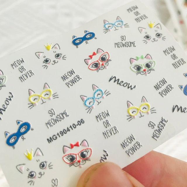 Winter Christmas Acrylic Engraved Nail Sticker Colorful Snow Design Decals Nail Water Slide Decals Nail Art Stickers Decals Christmas Snowflake Bronzing Christmas Slider Nail Art 3D Decals Decoration Decals Snowflakes Elk Bear Christmas Xmas Stickers