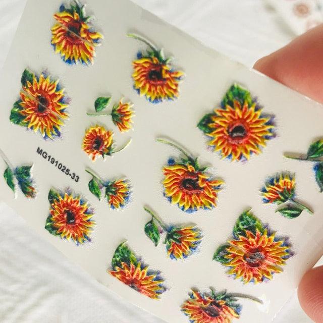 Winter Christmas Acrylic Engraved Nail Sticker Colorful Snow Design Decals Nail Water Slide Decals Nail Art Stickers Decals Christmas Snowflake Bronzing Christmas Slider Nail Art 3D Decals Decoration Decals Snowflakes Elk Bear Christmas Xmas Stickers