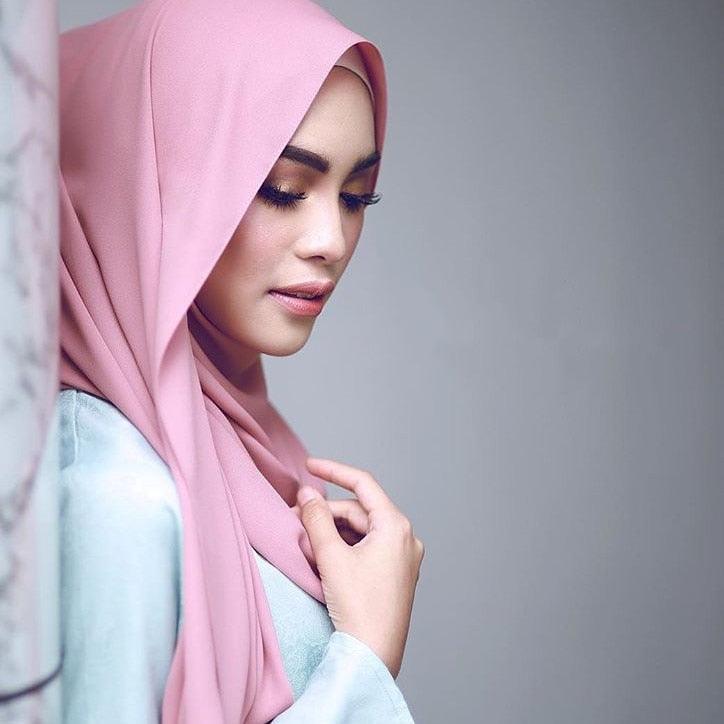 Winter Fashion Long Solid Color Soft Muslim Bubble Chiffon Hijab Scarf Shawls Hijab Elegant Scarf Wrap Lightweight Islamic Head Wear Escharpe Shawls Headband Wraps Lightweight Head Scarves Ladies Hijabs For Women