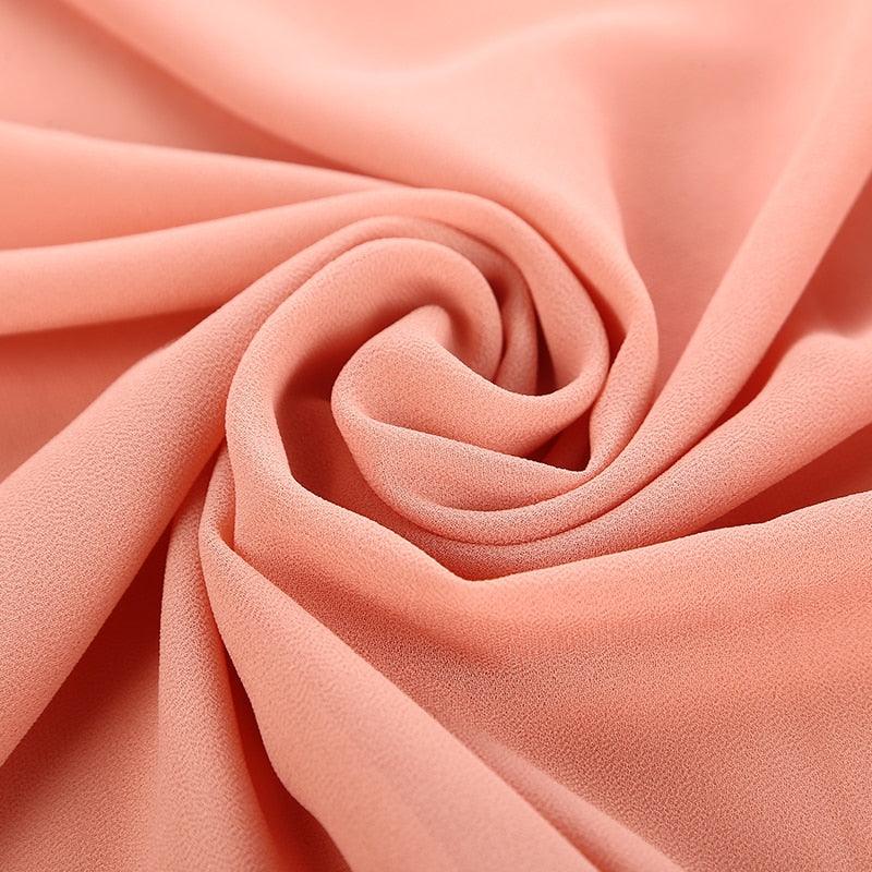 Winter Fashion Long Solid Color Soft Muslim Bubble Chiffon Hijab Scarf Shawls Hijab Elegant Scarf Wrap Lightweight Islamic Head Wear Escharpe Shawls Headband Wraps Lightweight Head Scarves Ladies Hijabs For Women