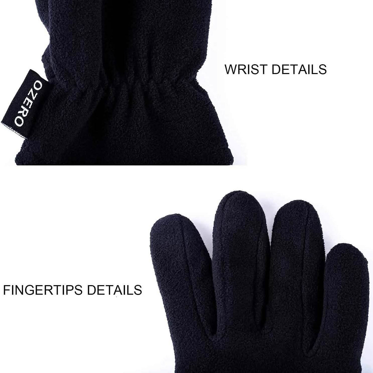 Winter Gloves Deerskin Suede Leather Palm -20°F Cold Proof Work Glove