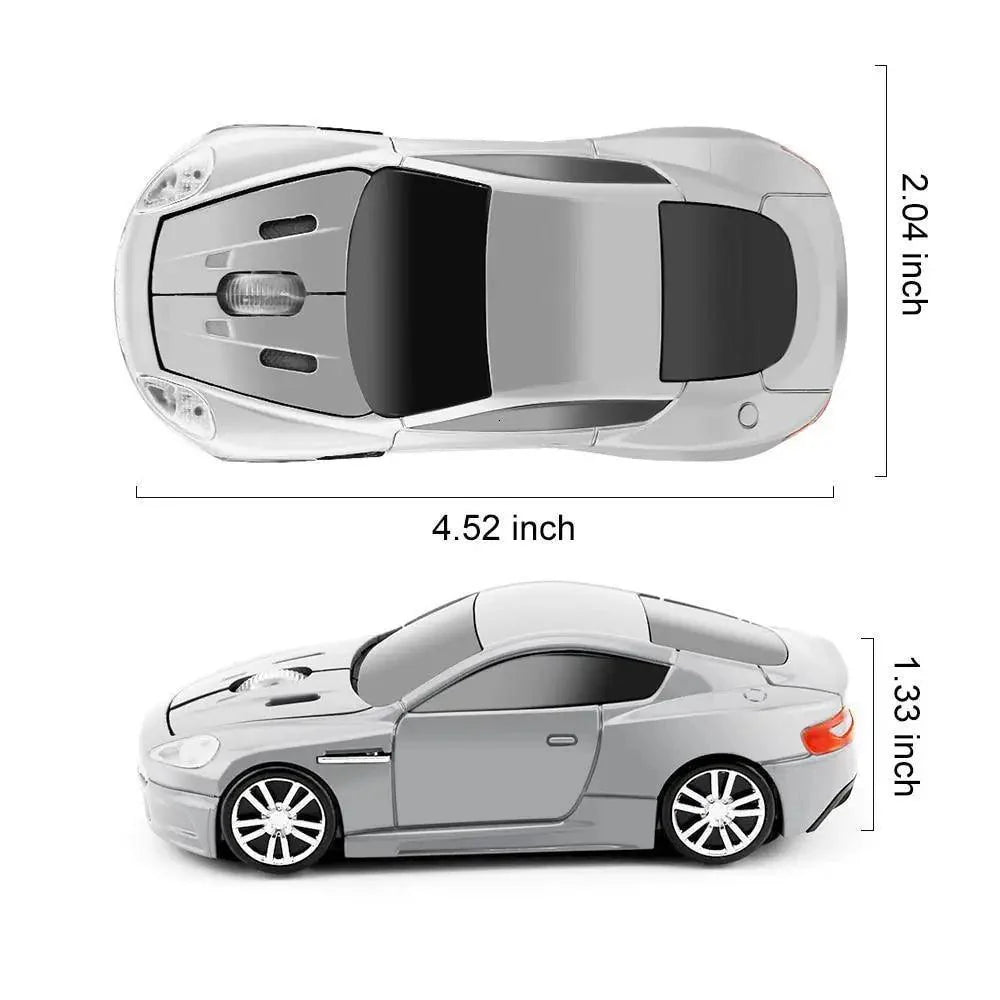 Wireless Mouse Blue Car Shaped Design 1600DPI Mouse USB Optical Ergonomic 3D Sports Car Mice For Laptop