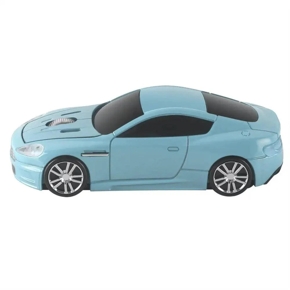 Wireless Mouse Blue Car Shaped Design 1600DPI Mouse USB Optical Ergonomic 3D Sports Car Mice For Laptop