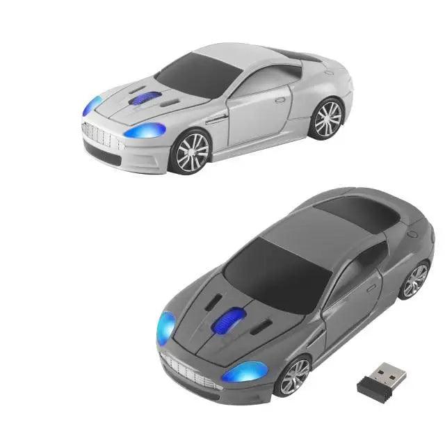 Wireless Mouse Blue Car Shaped Design 1600DPI Mouse USB Optical Ergonomic 3D Sports Car Mice For Laptop