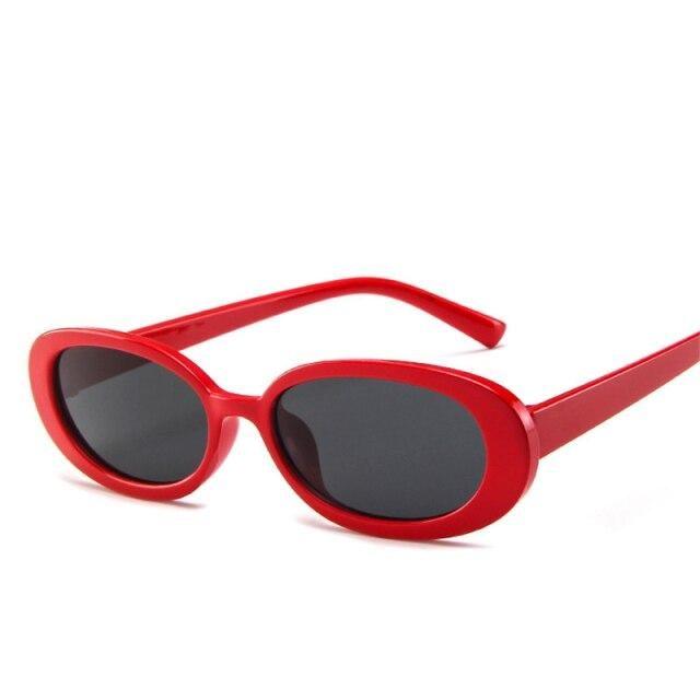 Women Luxury Pink Oval Sunglasses Retro Design Glasses Female Small Eyewear Women Elegant Reader Glasses Ultra Slim Compact Unisex Light Weight Glasses For Women