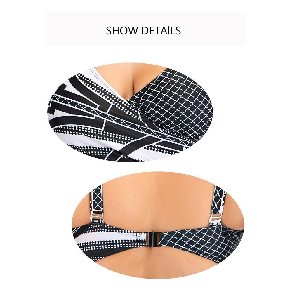Women Push Up Bikini Sets Swimwear Women Swimsuit Plus Larges Size Bathing Swimming Suits Beachwear Women's Swimsuits Halter Push Up Bikini Two Piece Bathing Suits Women Plus Size Bikini